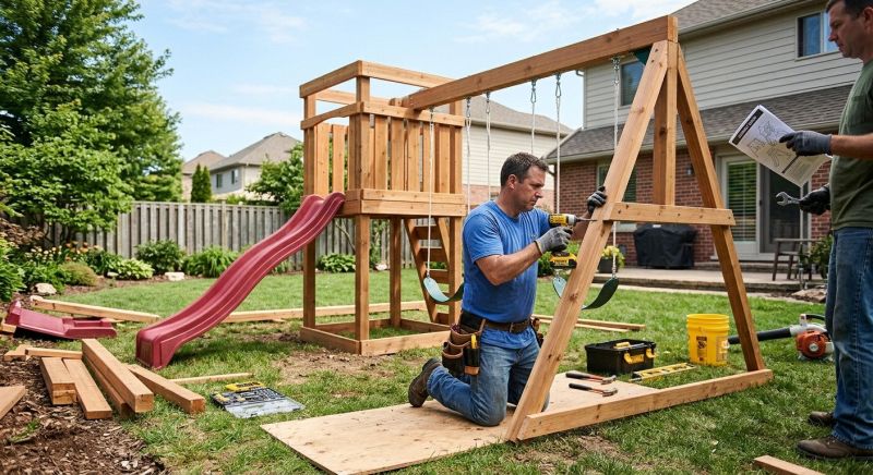 Playground Set Assembly in Overland Park, KS