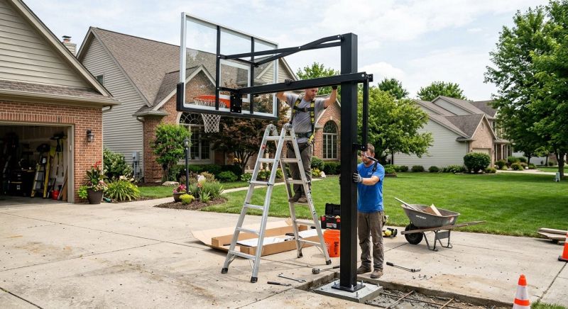 Basketball Goal Installation in Boulder, CO