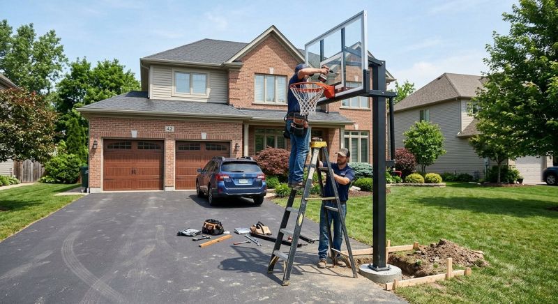 Basketball Goal Installation in Conroe, TX