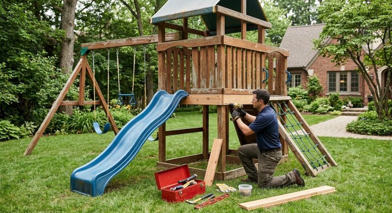 Playset Repair in Overland Park, KS