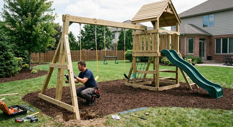 Swing Set Installation in Arvada, CO