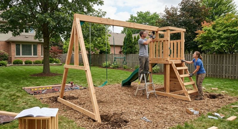 Swing Set Installation in Prescott Valley, AZ