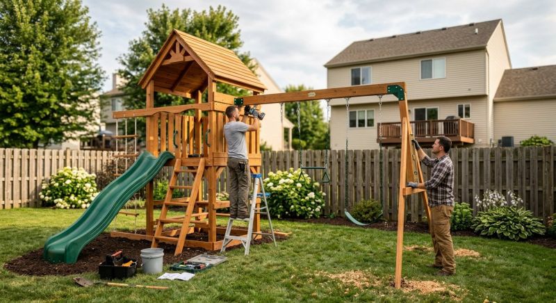 Swing Set Installation in Denver County, CO