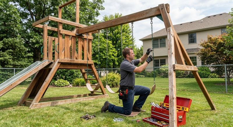 Swing Set Repair in Overland Park, KS